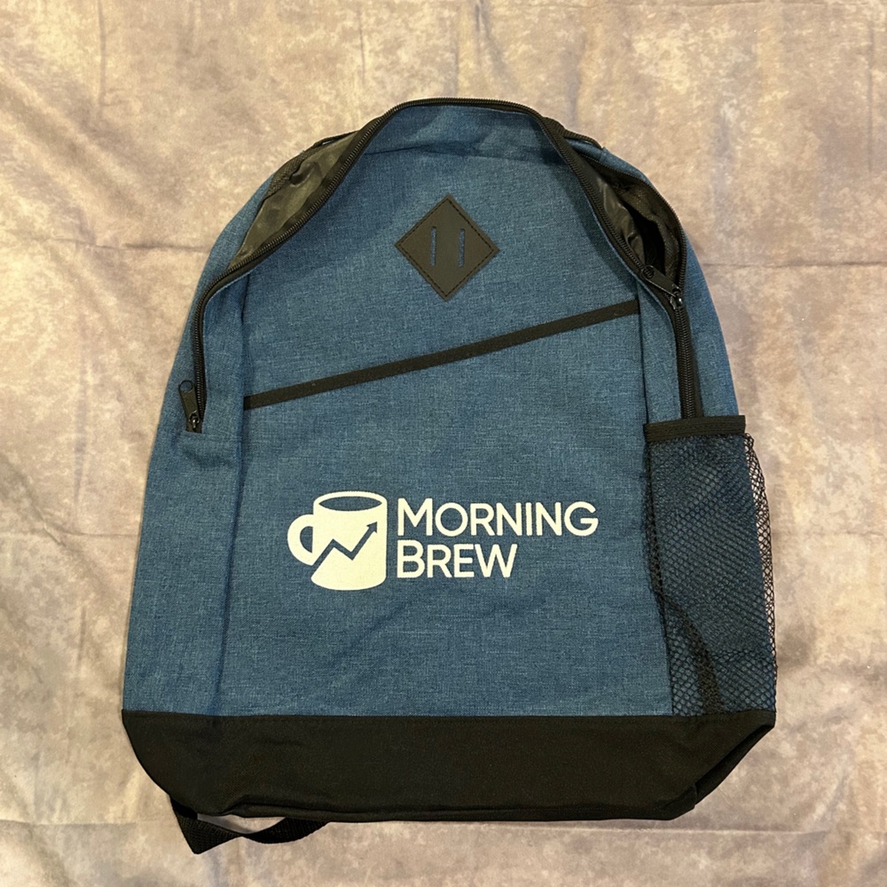 Morning brew backpack never used